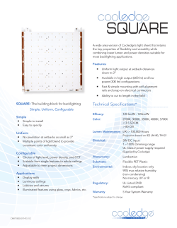 Square Technical Data Sheet