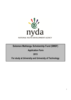 ApplicationForm Solomon Mahlangu 2015