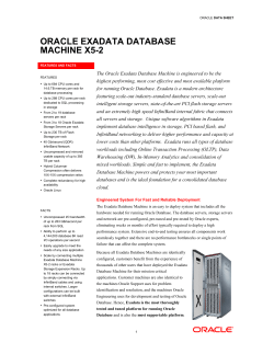Oracle Exadata Database Machine X5