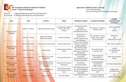 MSEUF 68th Foundation Schedule of Activities 2015