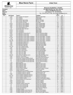 Bare Root – PDF - Blue Heron Nursery