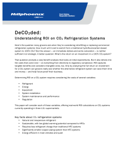 Understanding ROI on CO2 Refrigeration Systems