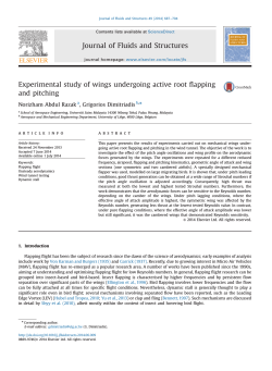 Experimental study of wings undergoing active root