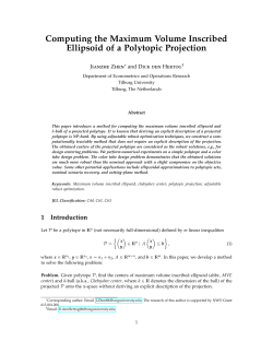 Computing the Maximum Volume Inscribed Ellipsoid of a Polytopic