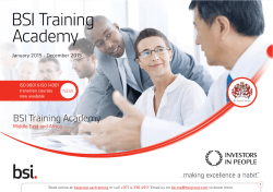 2015 training brochure