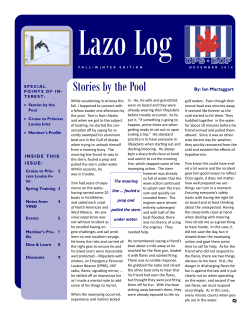 Stories by the Pool - Cape Lazo Power and Sail Squadron