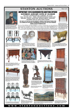 STANTON AUCTIONS - Antiques and The Arts Weekly