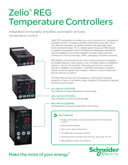 Schneider Electric Zelio Reg Temperature