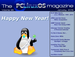 Happy New Year! - The PCLinuxOS Magazine