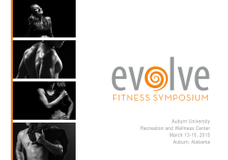 Take a look at the brochure - Evolve Fitness Symposium 2015
