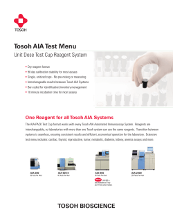 AIA Test cups brochure