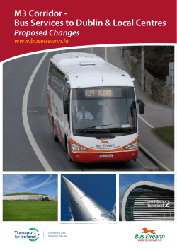 M3 Corridor Bus Services Proposed Changes