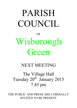 Agenda - Wisborough Green