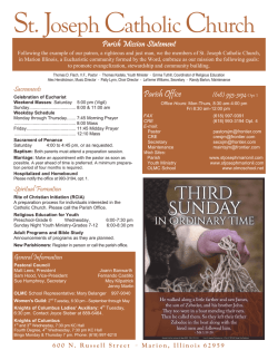 Bulletin - St. Joseph Catholic Church