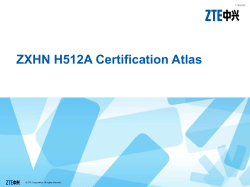 ZXHN H512A Certification Atlas