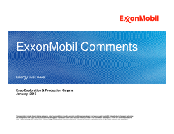 ExxonMobil - Guyana Upstream Oil annd Gas Policy