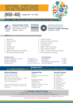view brochure - Kumaraguru College of Technology