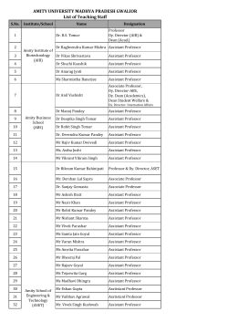 Academic Staff List