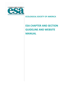 ESA Certification Application Management