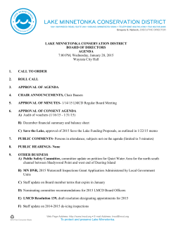 LMCD Regular Board Meeting Agenda and Packet (7:00 p.m.)
