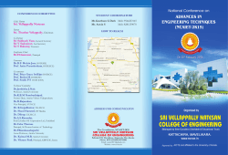 Brochure - Sri Vellappally Natesan College of Engineering