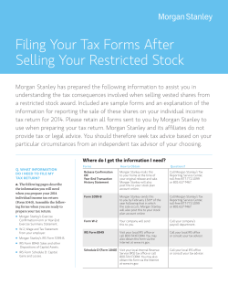 Filing Your Tax Forms After Selling Your Restricted Stock