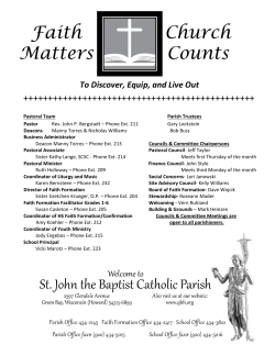 Current bulletin - St. John the Baptist Parish