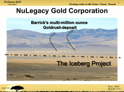 NuLegacy Gold Corporation