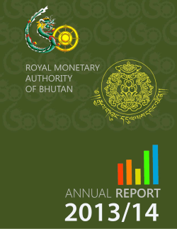 Annual Report 2013-2014 - Royal Monetary Authority
