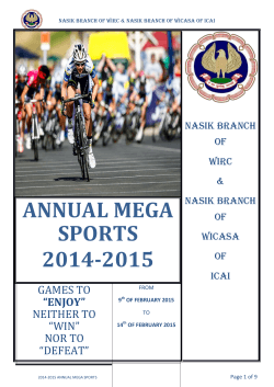 ANNUAL MEGA SPORTS 2014-2015