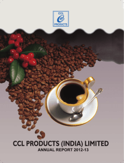 Cover Page_20-08-2013.indd - CCL Products (India) Ltd.