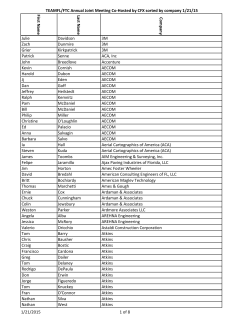 First N ame Last N ame C o mpan y Julie Davidson 3M