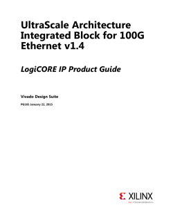 UltraScale Architecture Integrated Block for 100G Ethernet v1