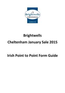 Brightwells Cheltenham January Sale 2015 Irish Point to Point Form