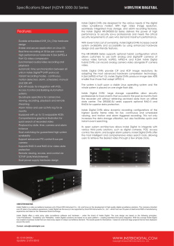 Specifications Sheet (h)DVR 5000