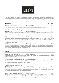 Wine list in PDF