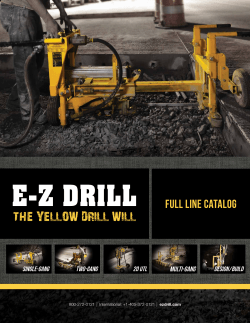 the E-Z Drill Brochure