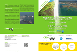 CEDA Dredging Days 2015 Call for Papers (2 pages LR)