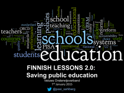 FINNISH LESSONS 2.0: Saving public education