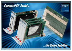 CompactPCI Serial the Smart Solution