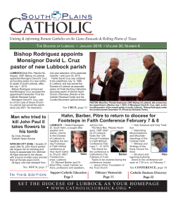 South Plains Catholic - The Catholic Diocese of Lubbock