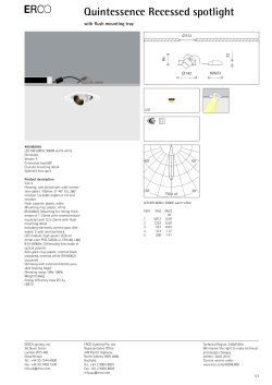 Product specification sheets