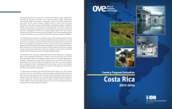 Costa Rica 2011-2014 Country Program Evaluation