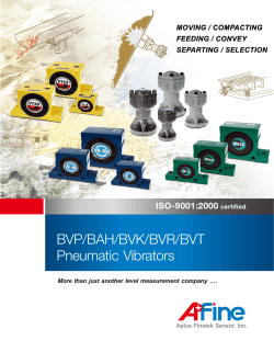 B Series Industrial Pneumatic Vibrator Sales Catalog