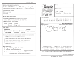 a Prescription - Integrity Dental Ceramics