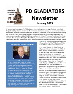 PD Gladiators January Newsletter