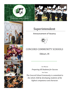 Concord Community Schools - Indiana School Board Association