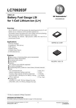 Battery Fuel Gauge LSI for 1