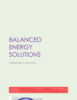 BALANCED ENERGY SOLUTIONS