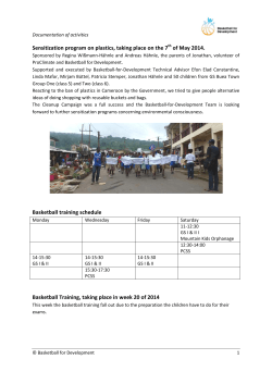 Report on activities May/June 2014